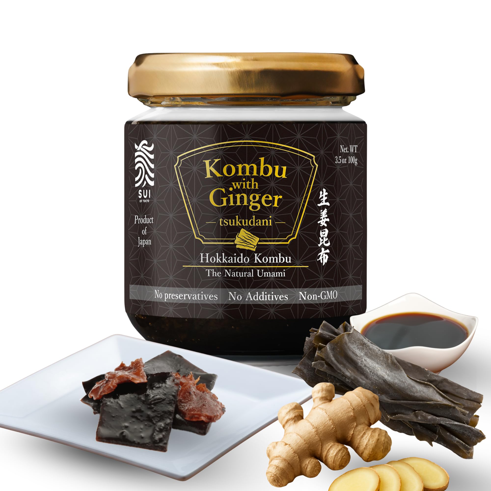 Amazon.com : Kombu with Ginger Tsukudani, Natural Umami, Kombu